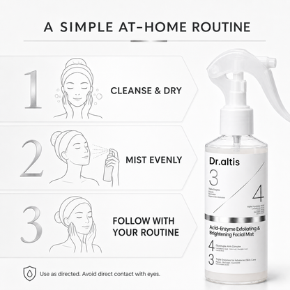 Dr.altis Acid-Enzyme Exfoliating and Brightening Body Mist with box