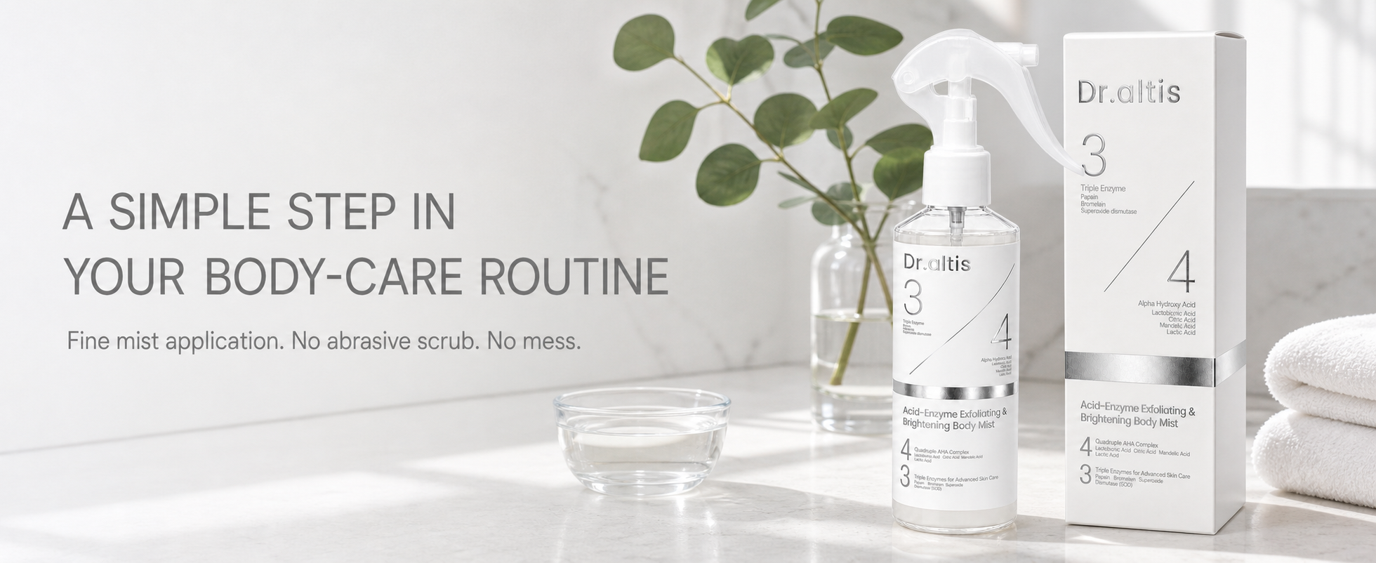 Dr.altis body care routine